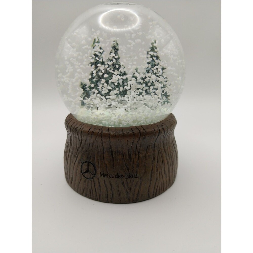 Mercedes Benz Snow Globe Snow and Forest Scene EC